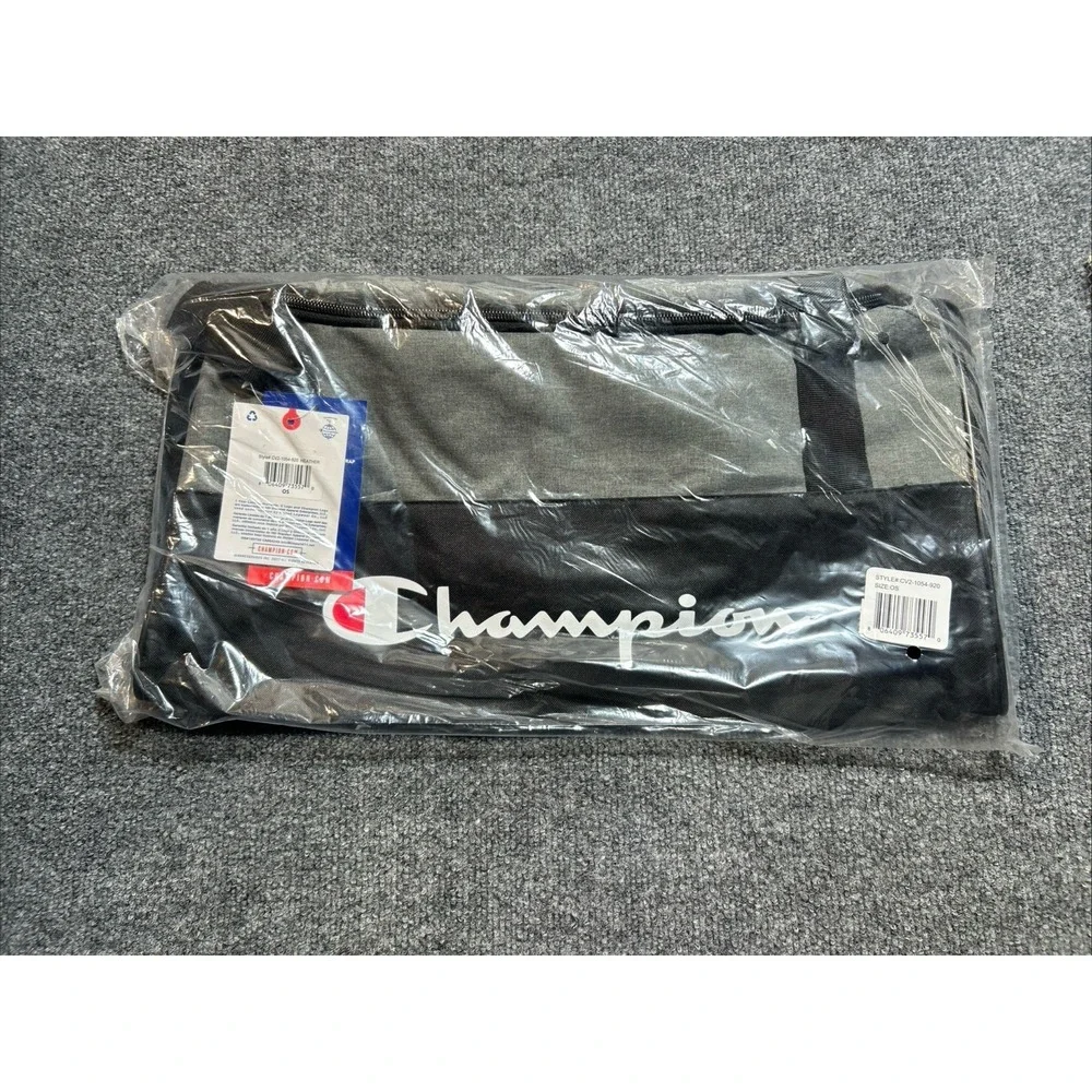 Brand New with Tag CHAMPION Heather Gray Duffle Bag